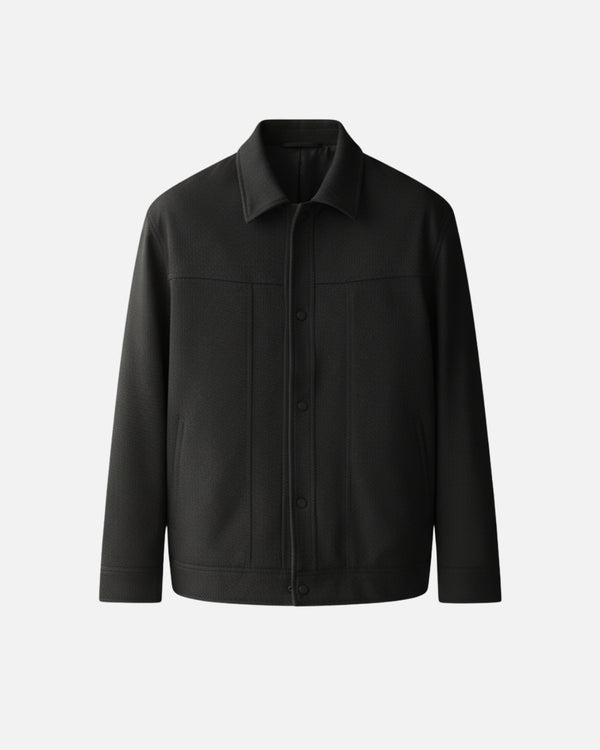 Arverno Button-Up Mid-Season Jacket - Black
