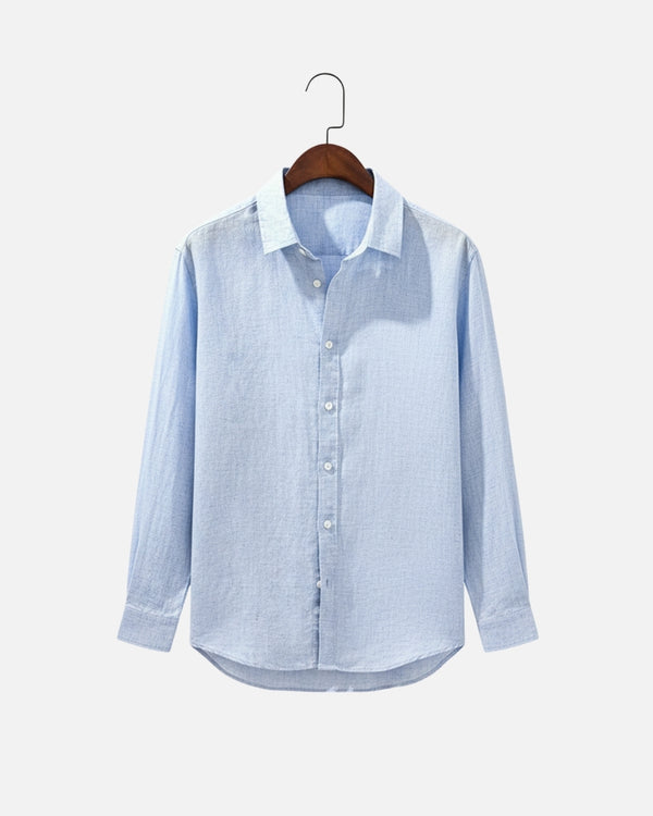 Catalonia Linen Summer Shirt - Light Blue