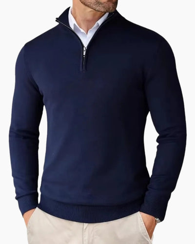 Essential Half zip Trui - Navy