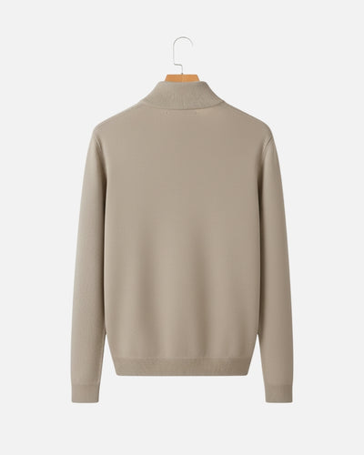 Essential Half zip Trui - Camel