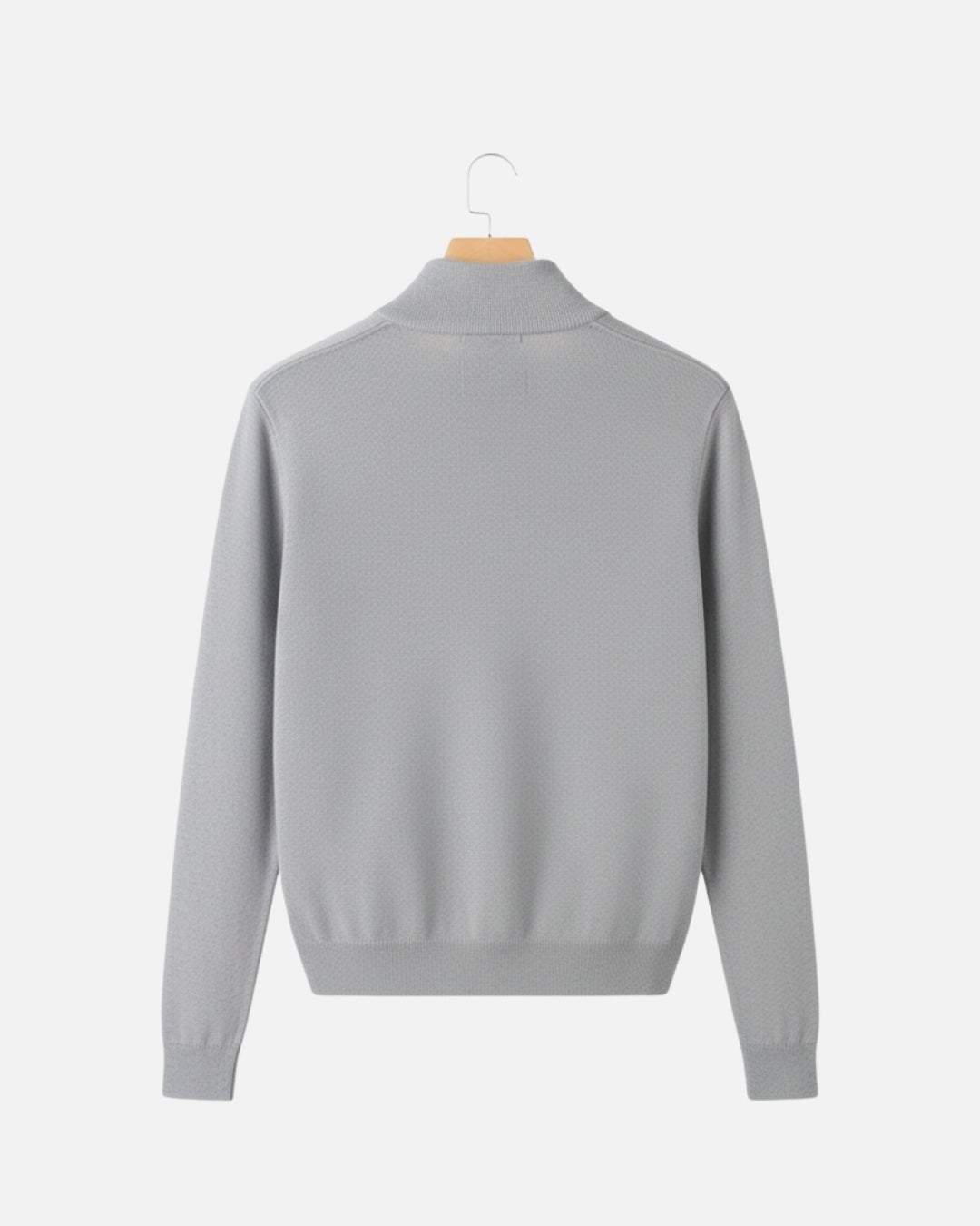 Essential Half zip Trui - Grijs