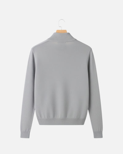 Essential Half zip Trui - Grijs