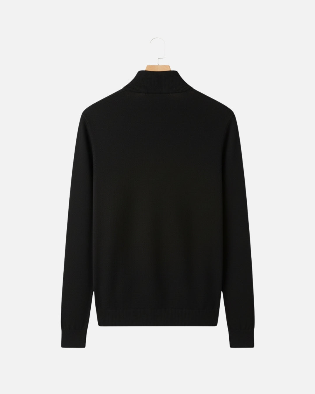 Essential Half zip Trui - Zwart