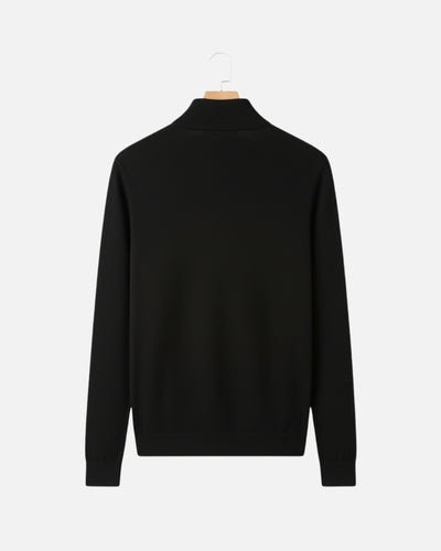 Essential Half zip Trui - Zwart