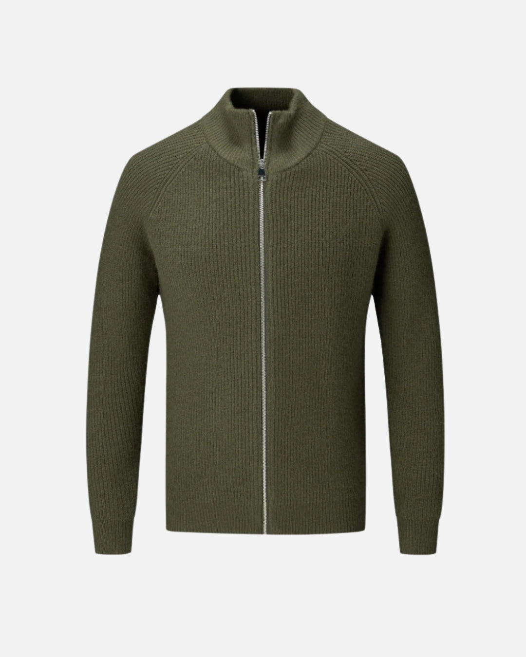 Aragón Sweater met Rits - Olijf