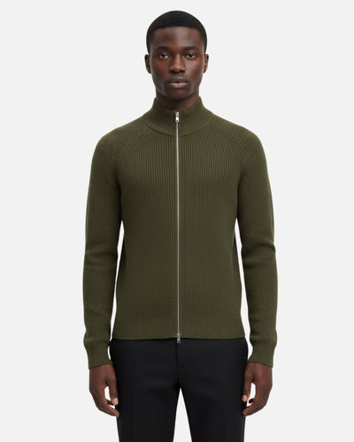 Aragón Sweater met Rits - Olijf