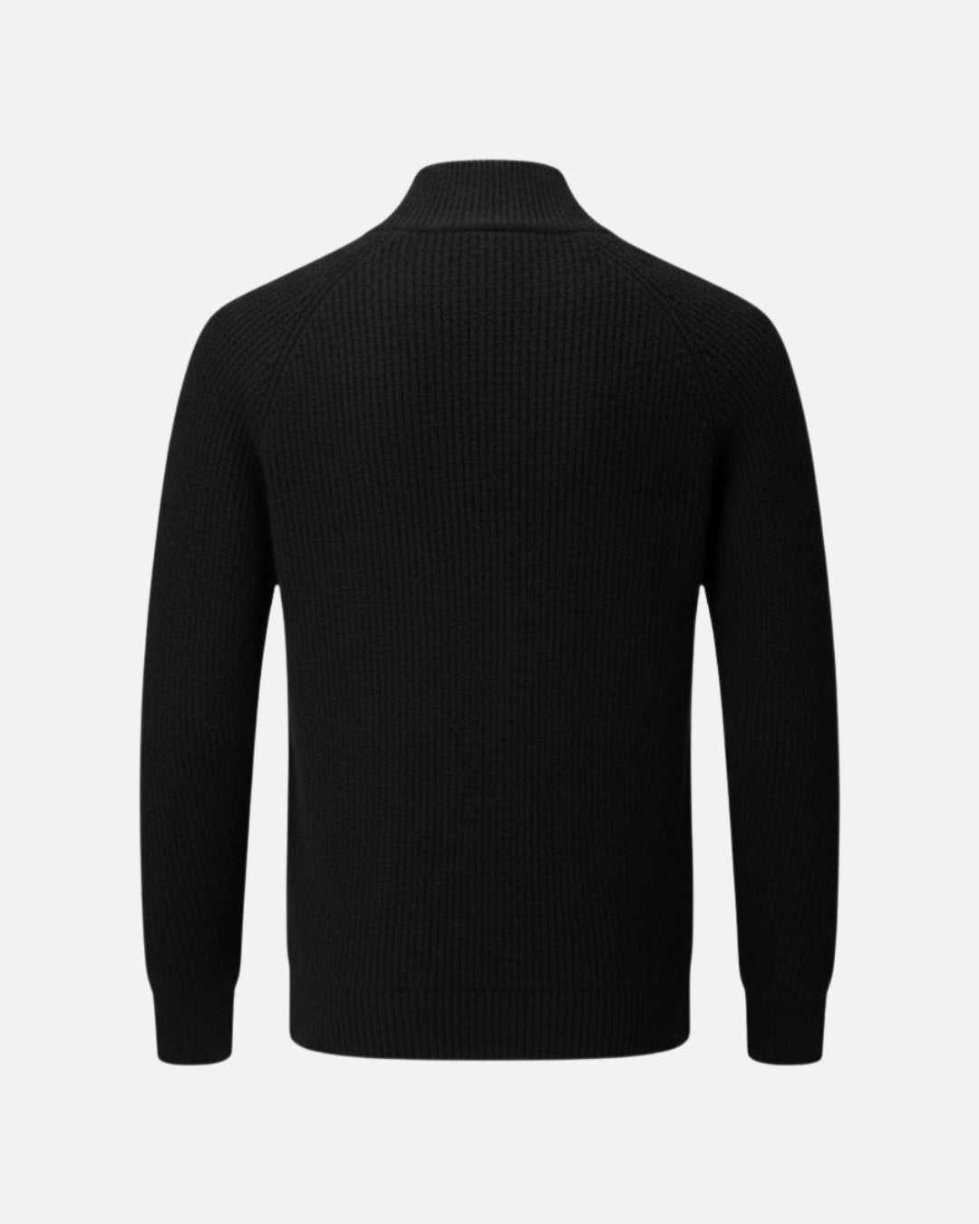 Aragón Sweater met Rits - Zwart