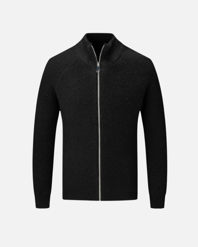 Aragón Sweater met Rits - Zwart