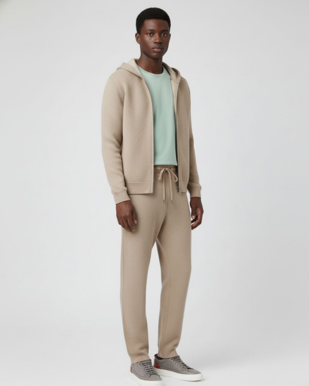 TQC - Merinowollen Full-Zip Hoodie Comfort Set