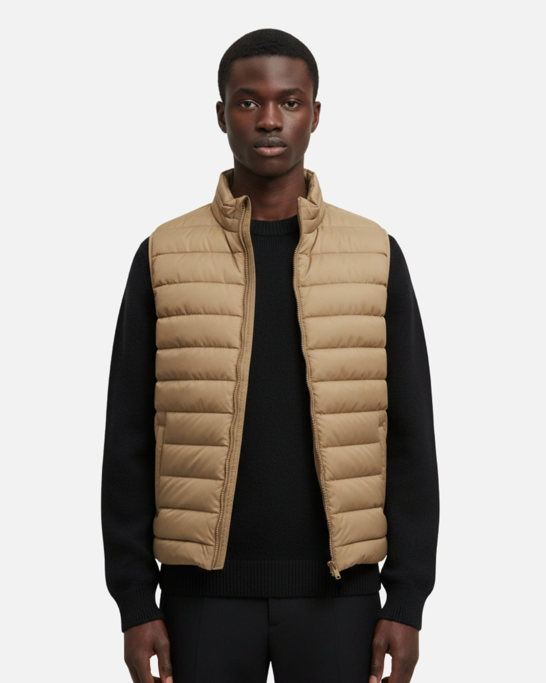Gerona Gewatteerde Bodywarmer - Camel