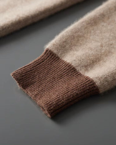 Kasjmierblend Hoodie Two-Tone - Mocha