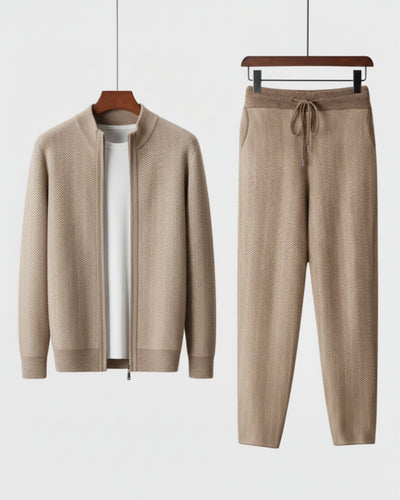 TQC - High-End Merinowollen Set met Vest en Pantalon
