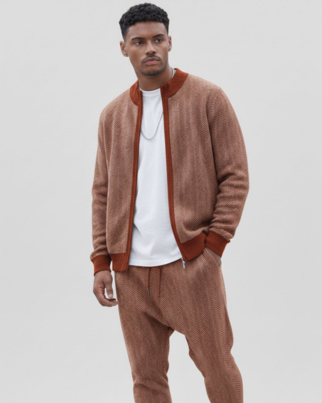 TQC - High-End Merinowollen Set met Vest en Pantalon