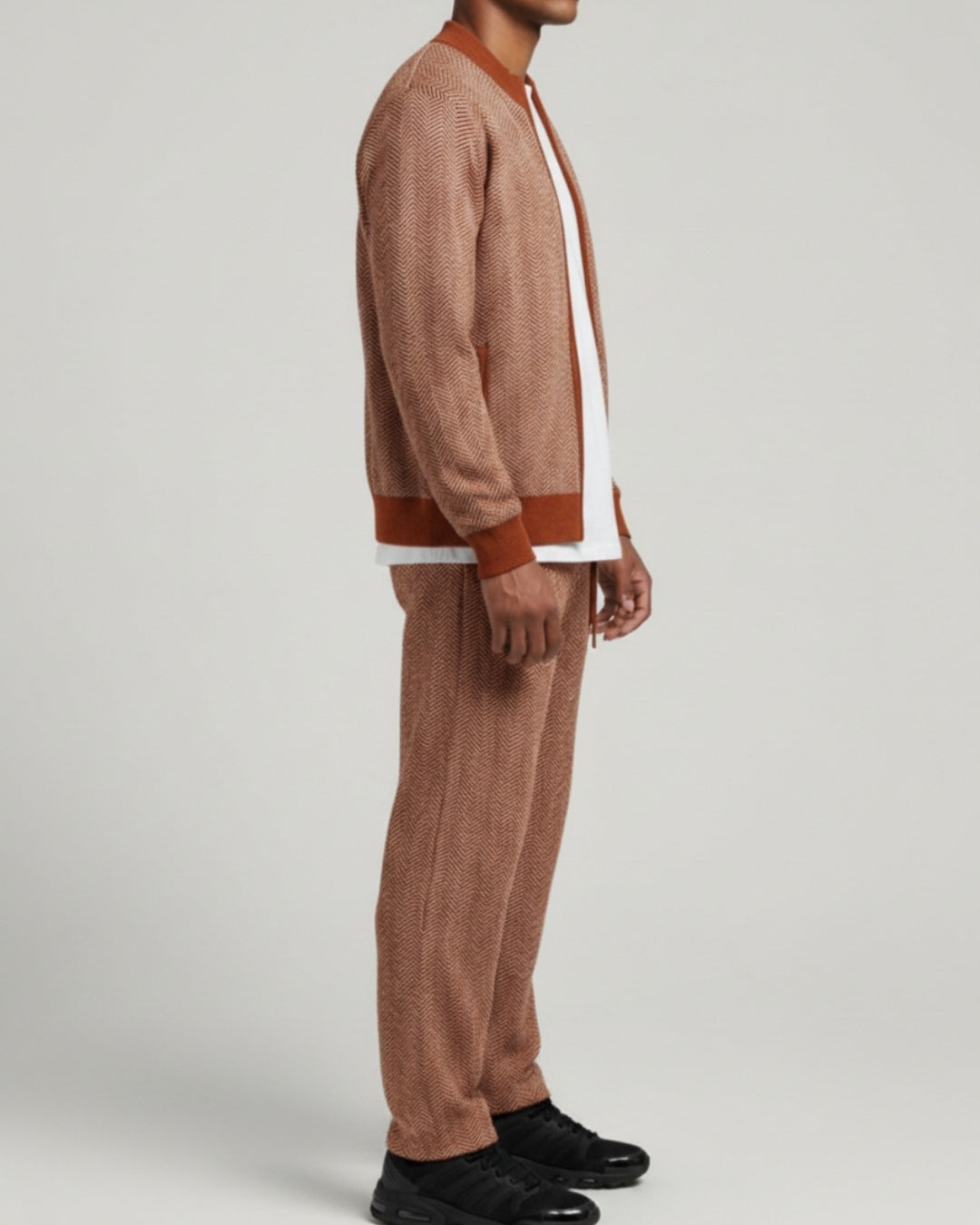TQC - High-End Merinowollen Set met Vest en Pantalon