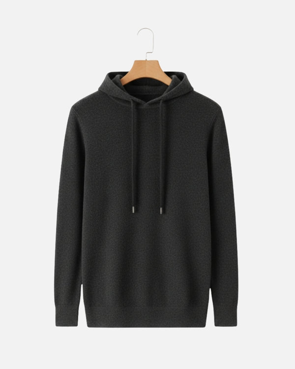 Merinowollen Basics Hoodie - Grafiet