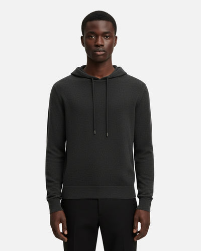 Merinowollen Basics Hoodie - Grafiet