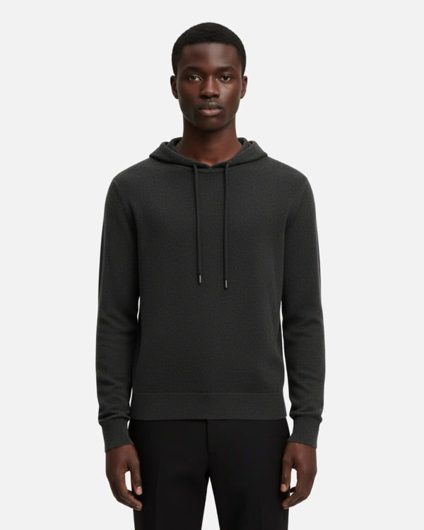 Merinowollen Basics Hoodie - Grafiet