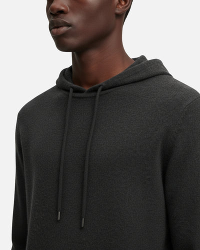 Merinowollen Basics Hoodie - Grafiet