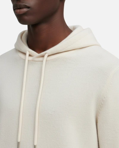 Merinowollen Basics Hoodie - Ivoor