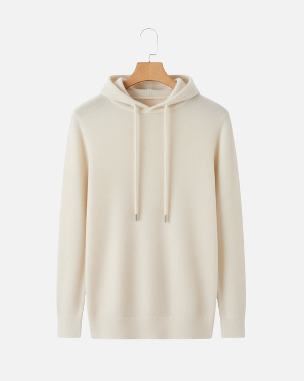 Merinowollen Basics Hoodie - Ivoor