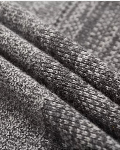 Merinowollen Crewneck Gradient Sweater - Grijs