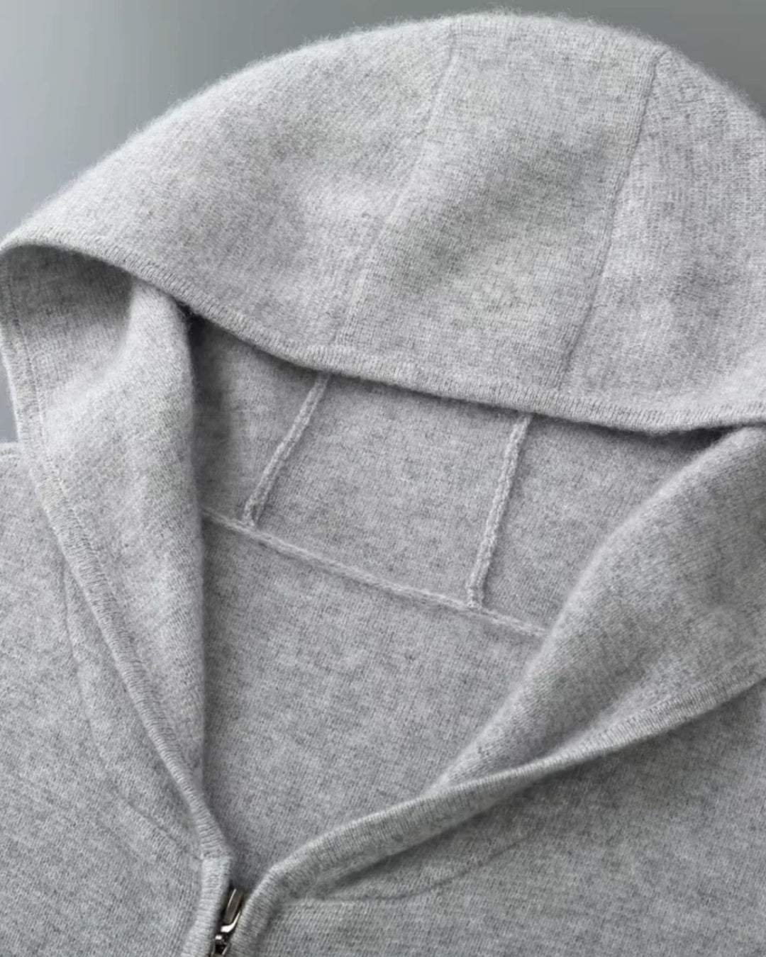 Merinowollen Full-Zip Hoodie Comfort Set - Grijs