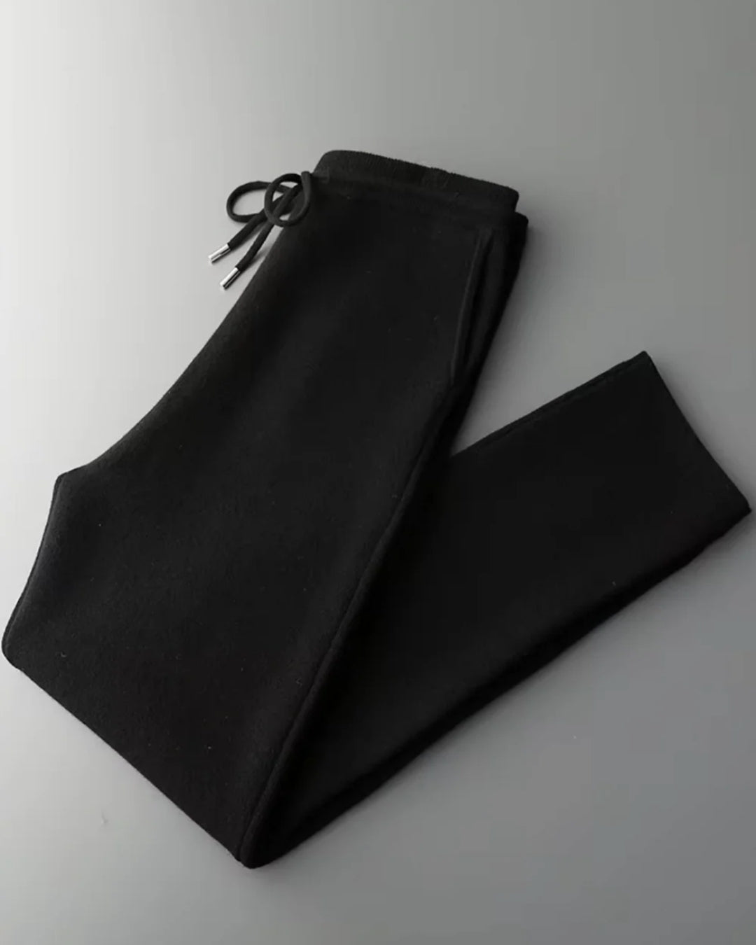 Merinowollen Full-Zip Hoodie Comfort Set - Zwart