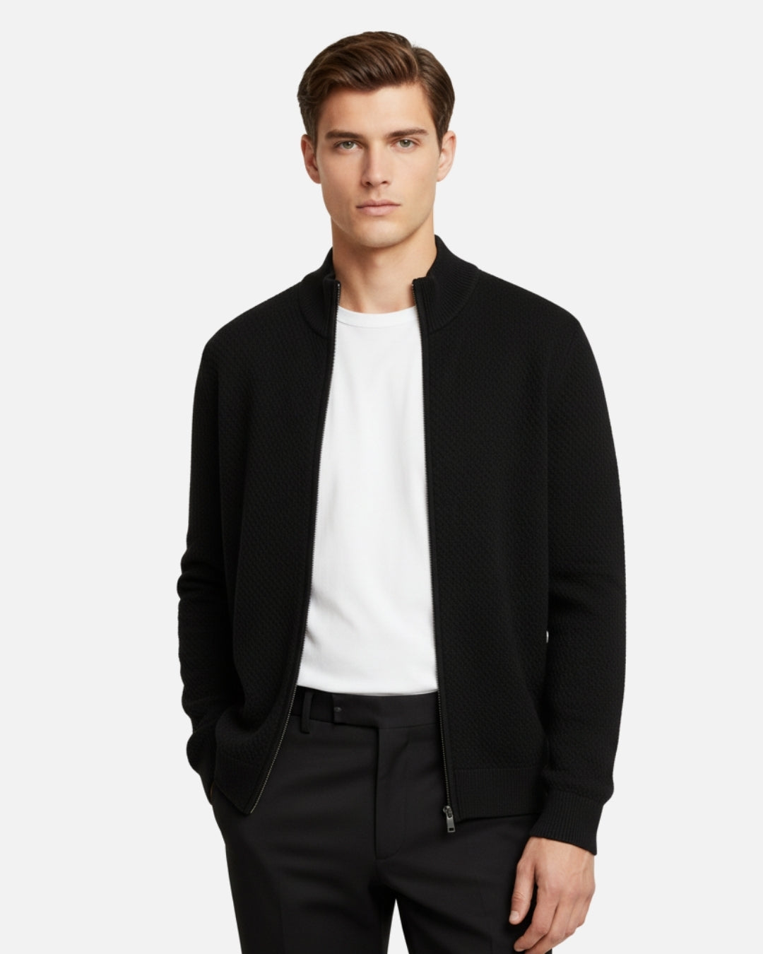 TQC - Merinowollen Full-Zip Sweater