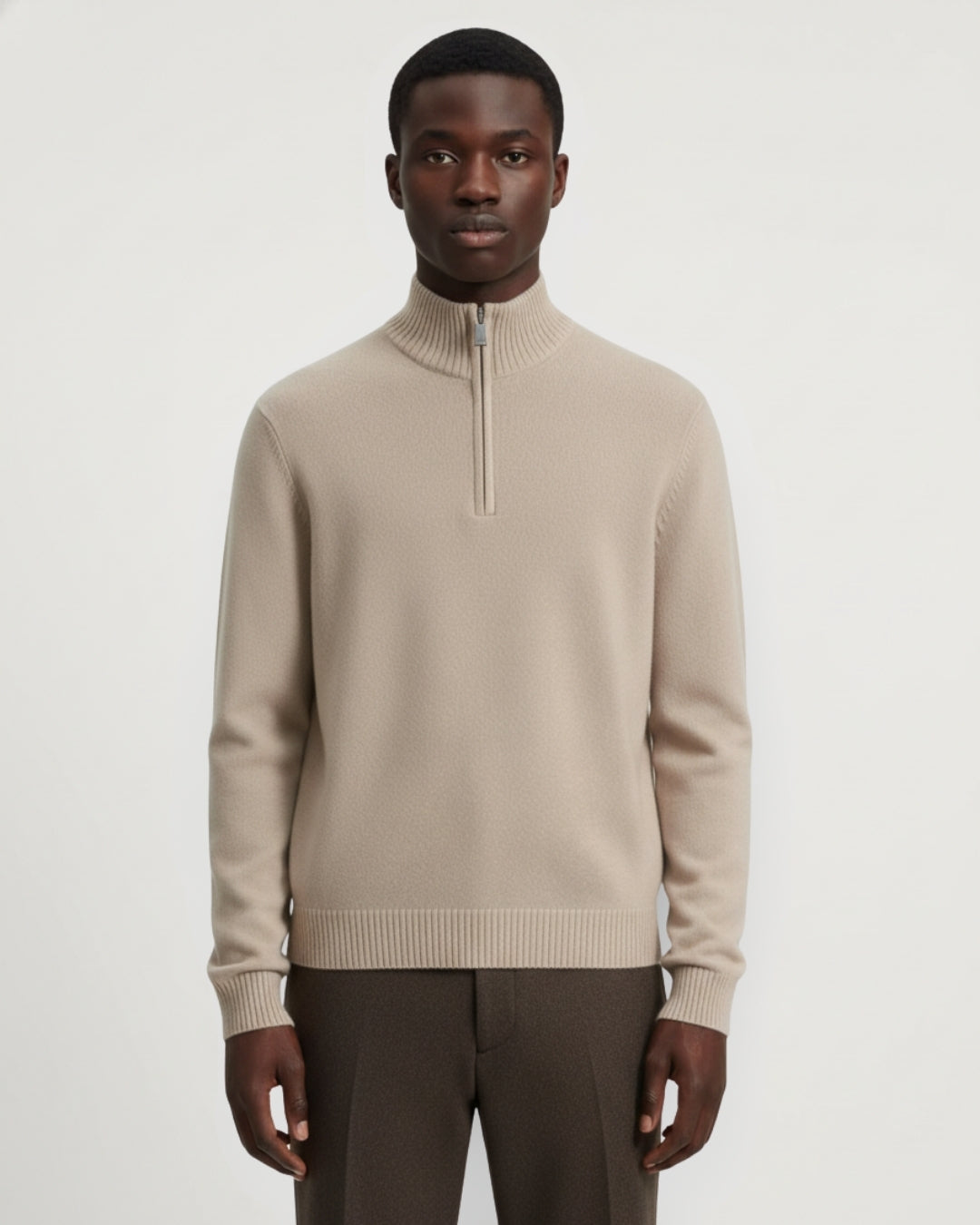 Men's Merino Wool Half-Zip Jumper | The Quiet Club