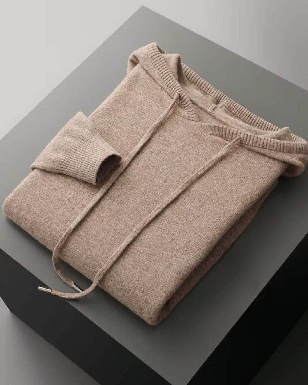 Merinowollen Hoodie Comfort Set - Camel