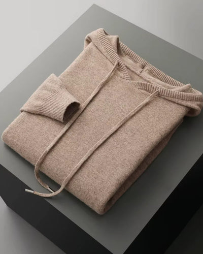Merinowollen Hoodie Comfort Set - Camel