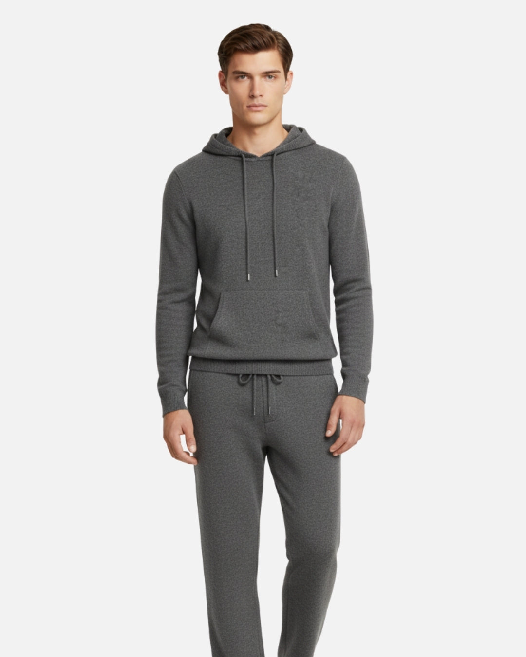 Merinowollen Hoodie Comfort Set - Grafiet