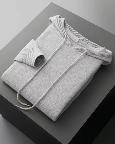 Merinowollen Hoodie Comfort Set - Grijs