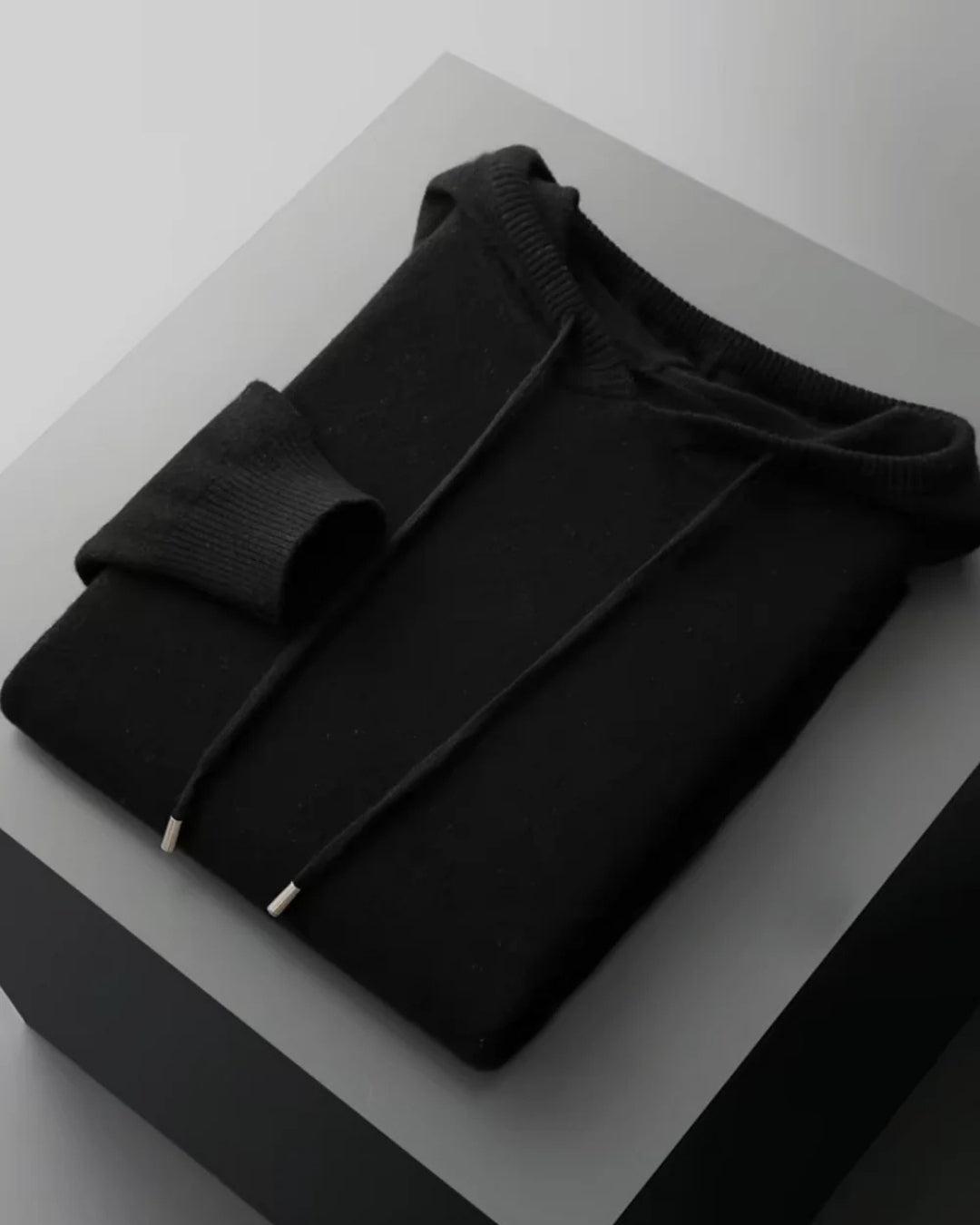 Merinowollen Hoodie Comfort Set - Zwart