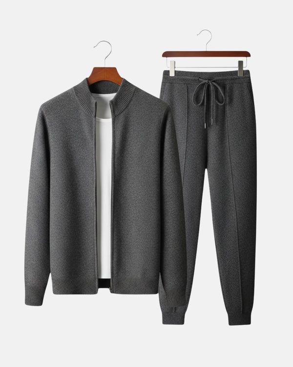 Merinowollen Monochrome Comfort Set - Grafiet