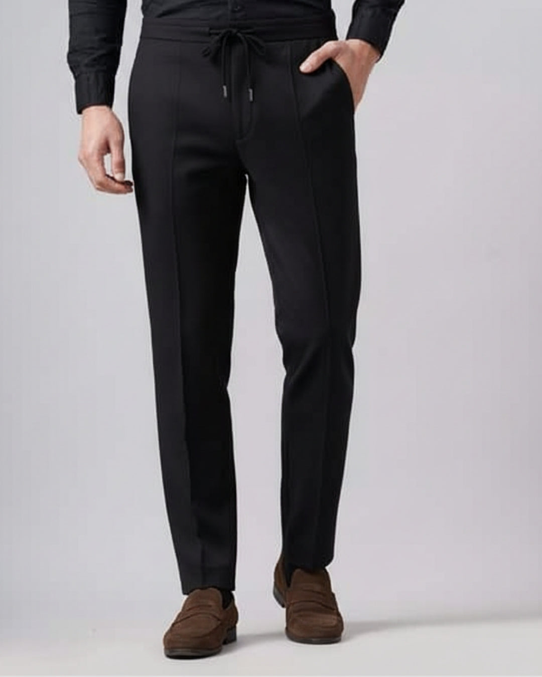 TQC - Heren Merinowollen Pantalon Slim Fit