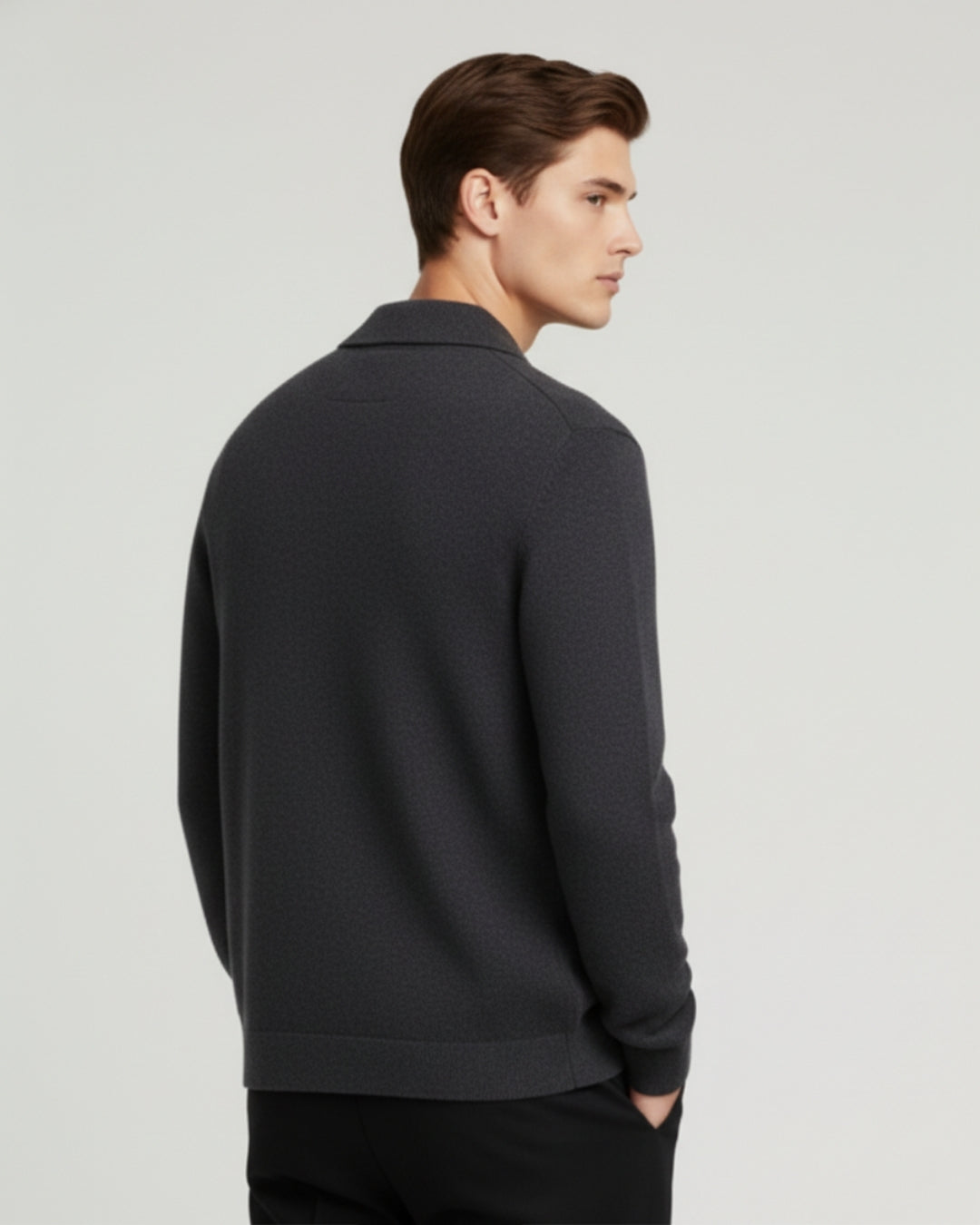 TQC - Merinowollen Polo Vest met Rits