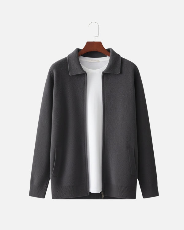 TQC - Merinowollen Polo Vest met Rits