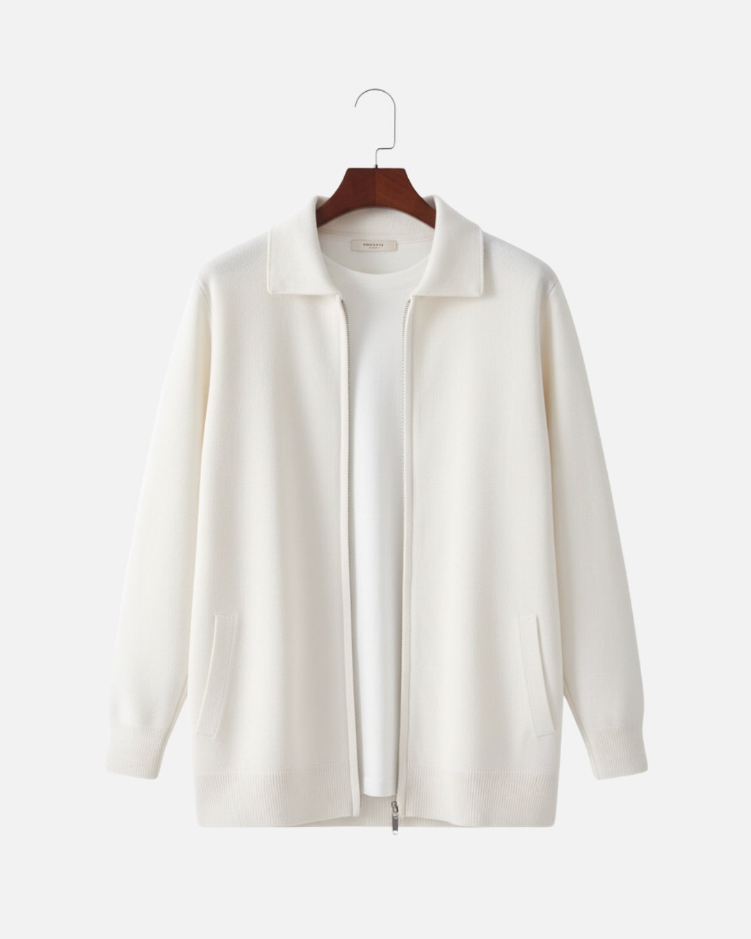 TQC - Merinowollen Polo Vest met Rits