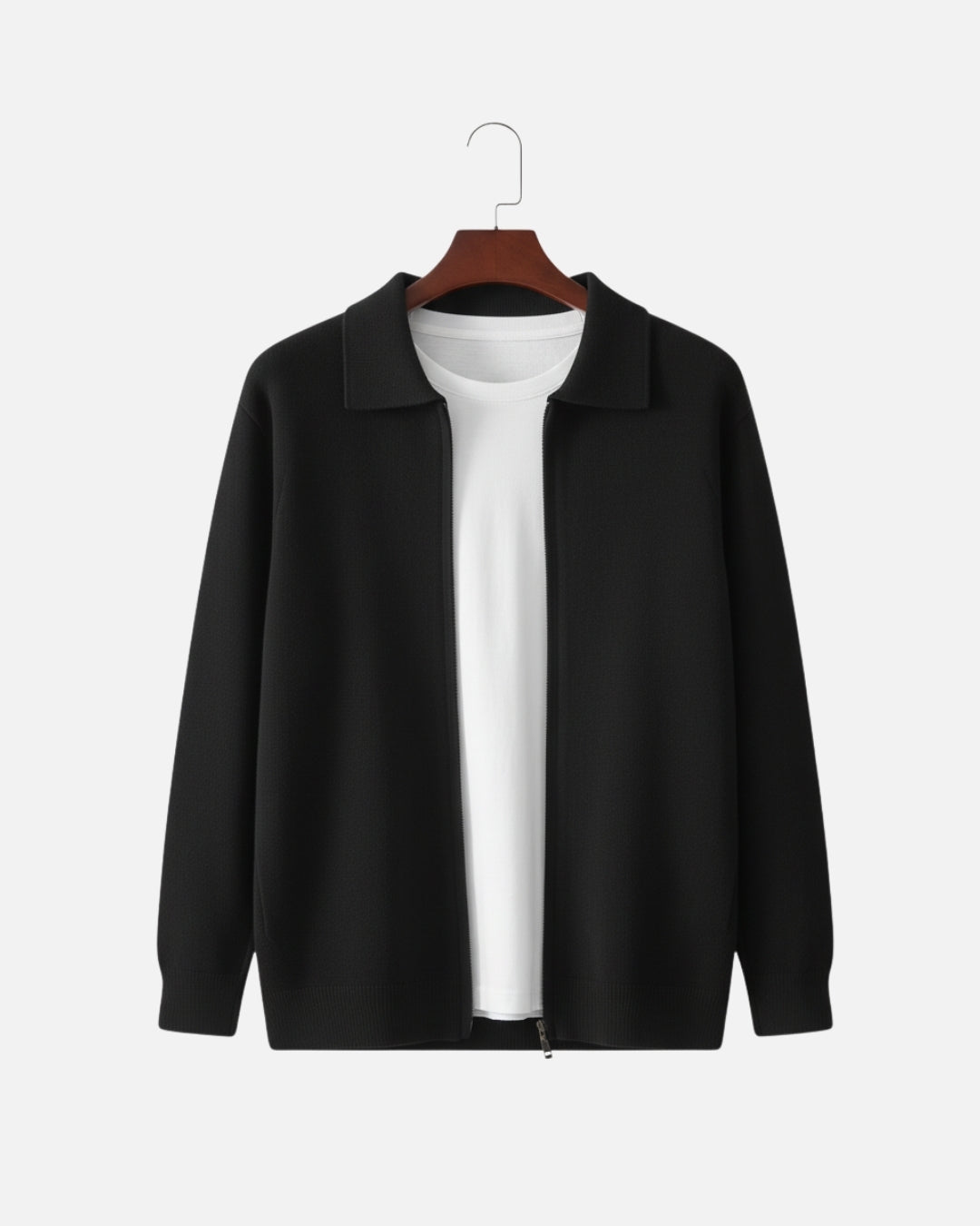 TQC - Merinowollen Polo Vest met Rits