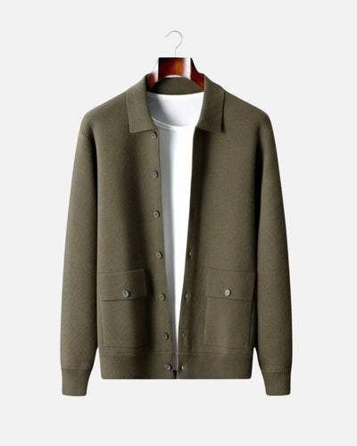 TQC - Merinowollen Luxe Overshirt met Knopen