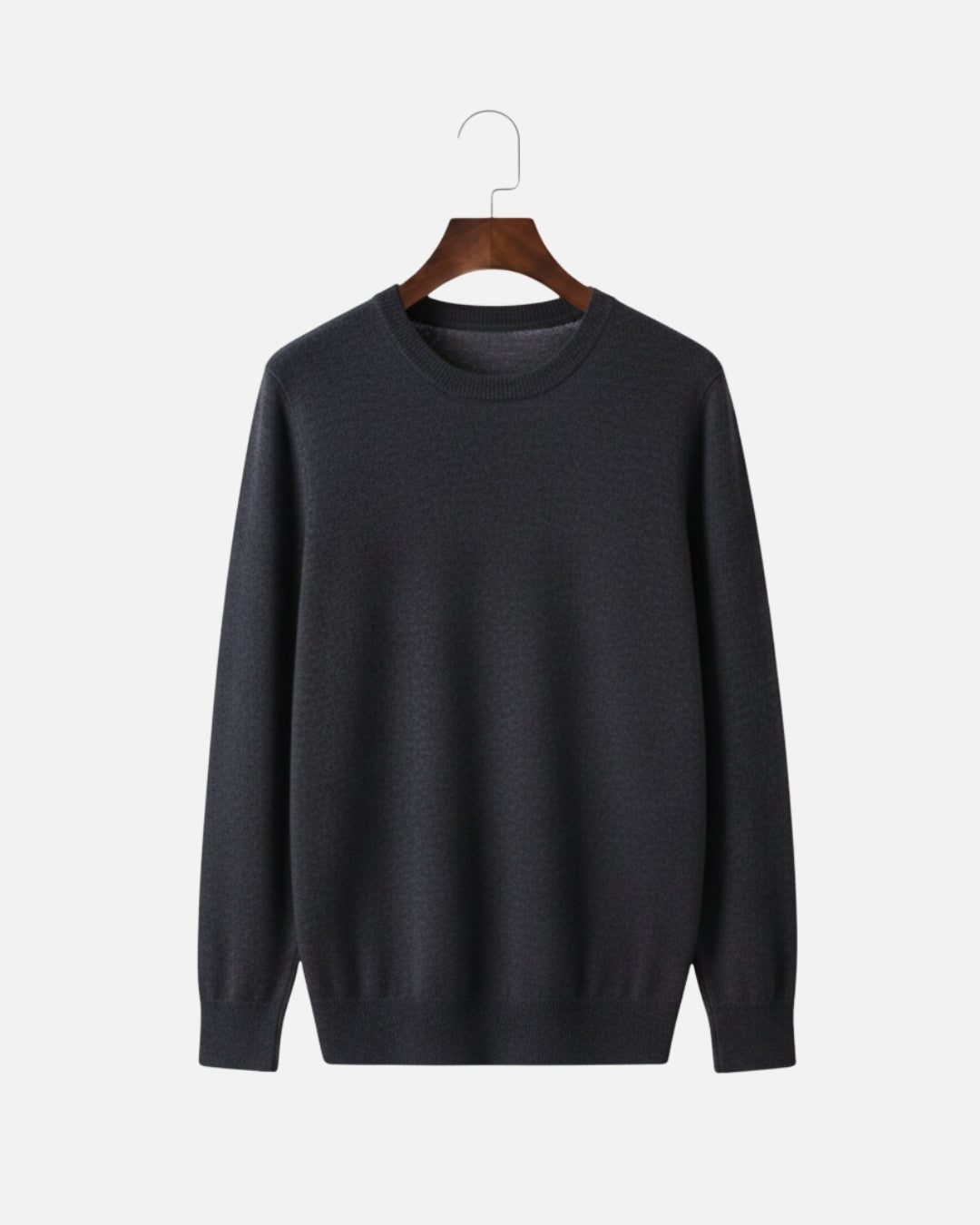 Merinowollen Thin Crewneck Sweater - Grafiet