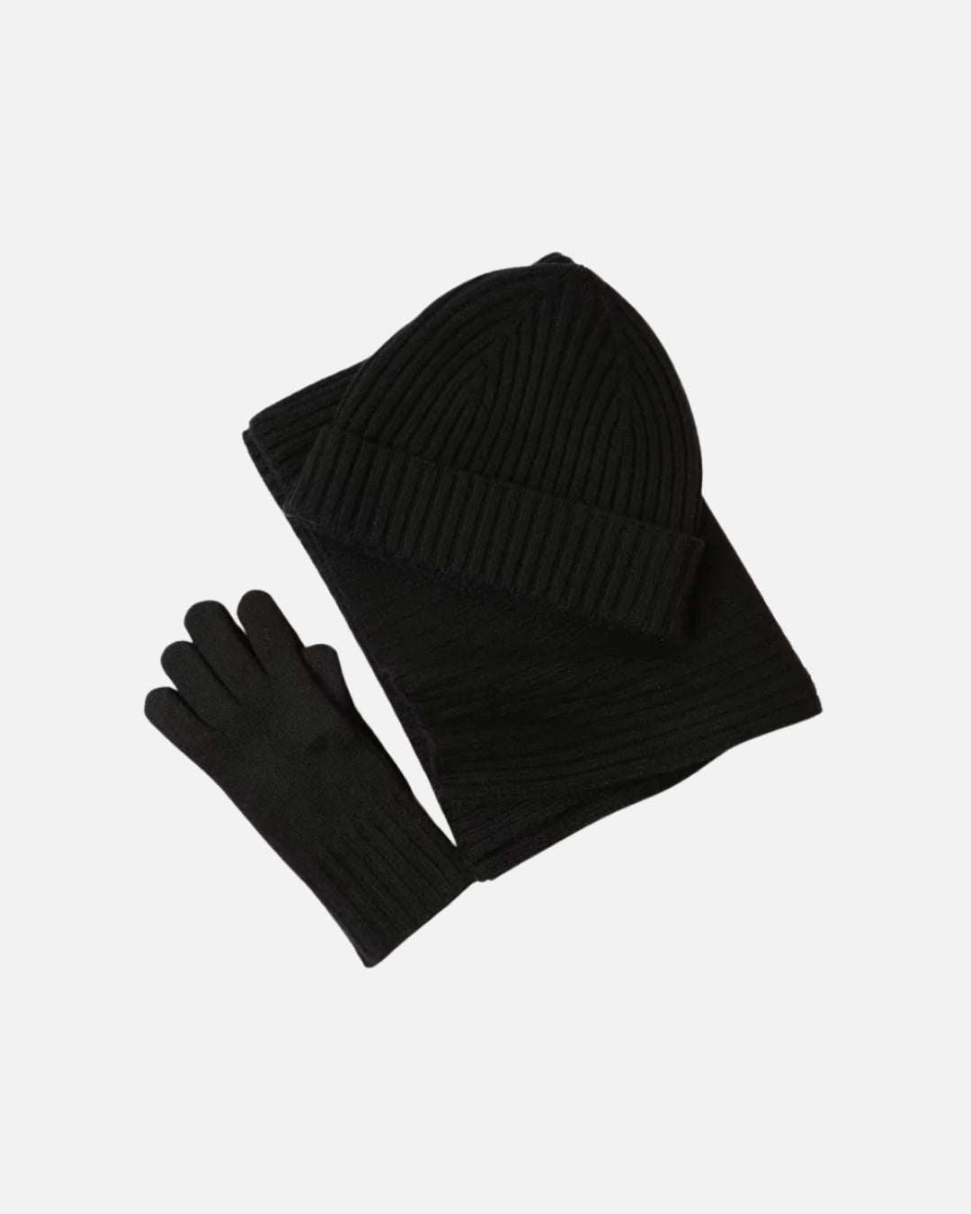 Merinowollen Winter Essentials Pack - Zwart