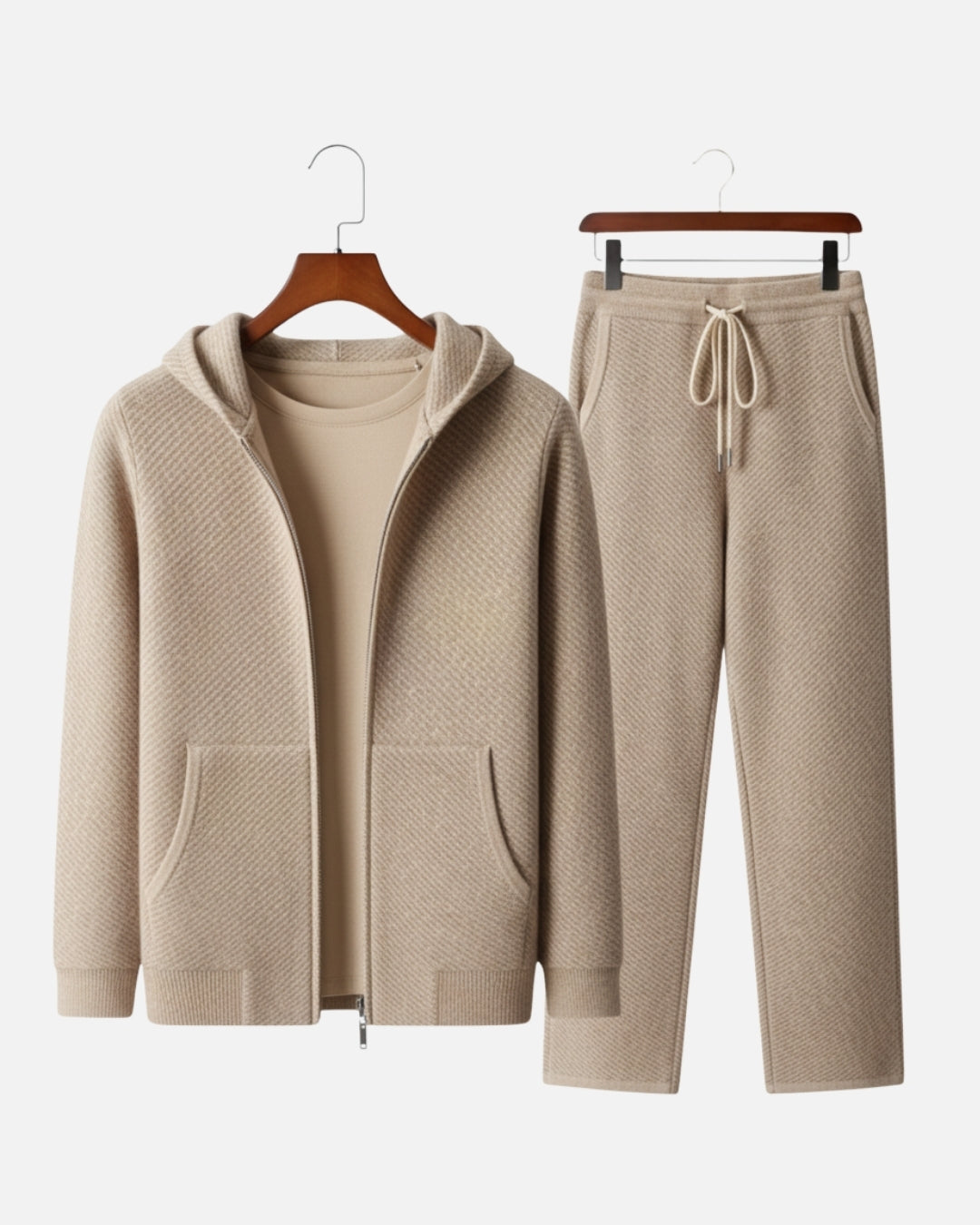 TQC - Merinowollen Full-Zip Hoodie Comfort Set