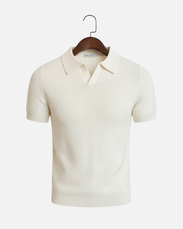 Playa Knit Polo - Ivory