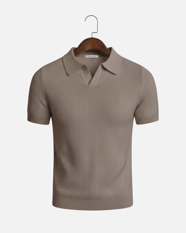 Playa Knit Polo - Taupe
