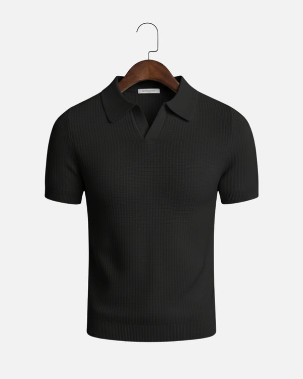 Playa Knit Polo - Black