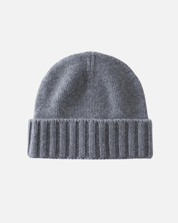 Kasjmierblend Muts - Blauwgrijs