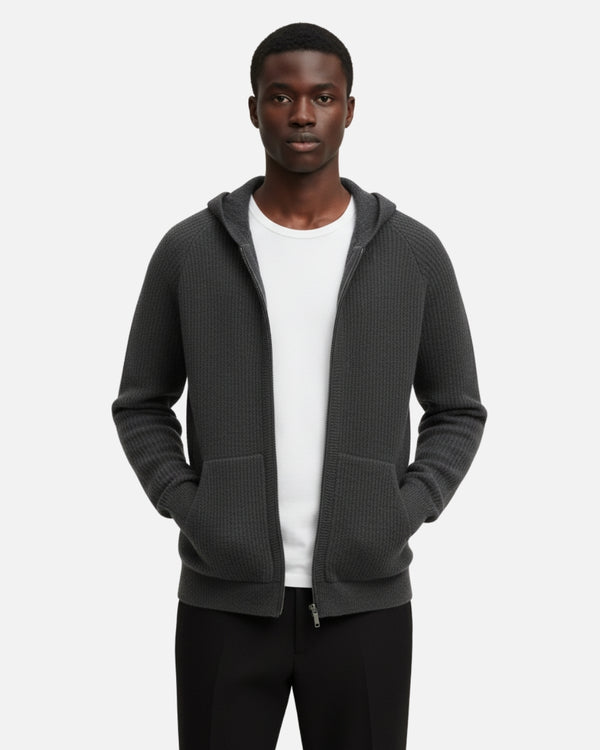 TQC – Premium Merinowollen Hoodie met Rits