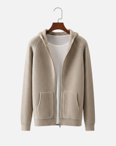 TQC – Premium Merinowollen Hoodie met Rits